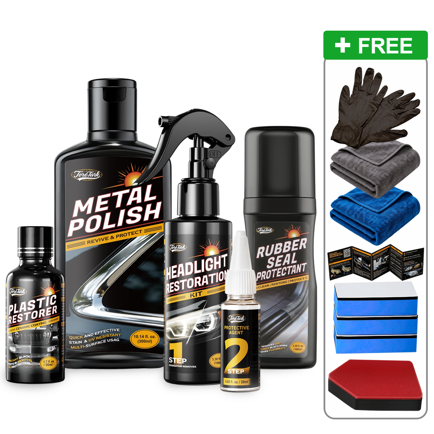 Car Restore Protect Headlight Restoration Kit