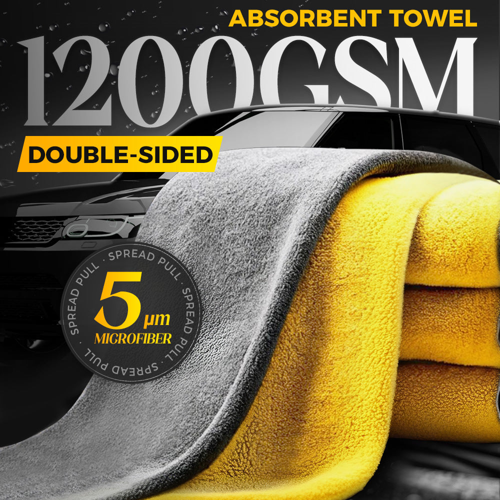 Toretark® Double-sided Microfiber Absorbent Towel