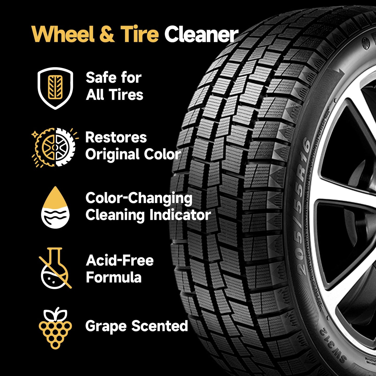 Professional Car Wheel & Tire Cleaner Spray